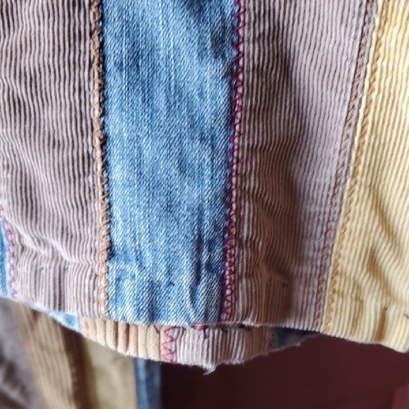 Gypsy Jeans RARE VINTAGE 70'S Striped Women's Flare Jeans - Picture 9 of 15